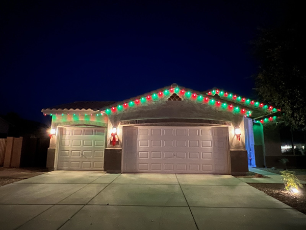 outdoor Christmas lights