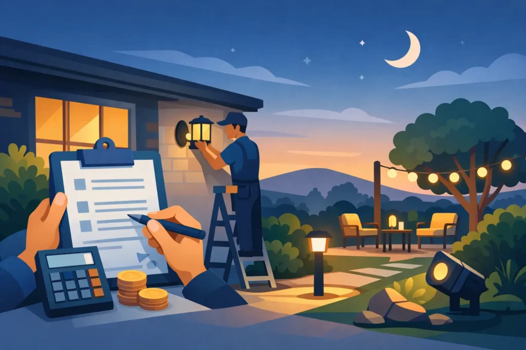 How Much Is Outdoor Lighting Installed?