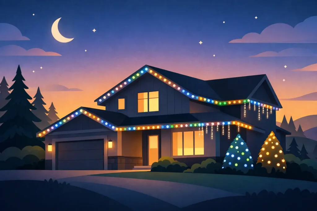 Permanent Outdoor LED Holiday Lights